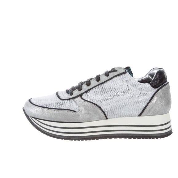 LIMITED P448 LOW TOP SNEAKERS SILVER, SIZE 9 - Picture 4 of 4